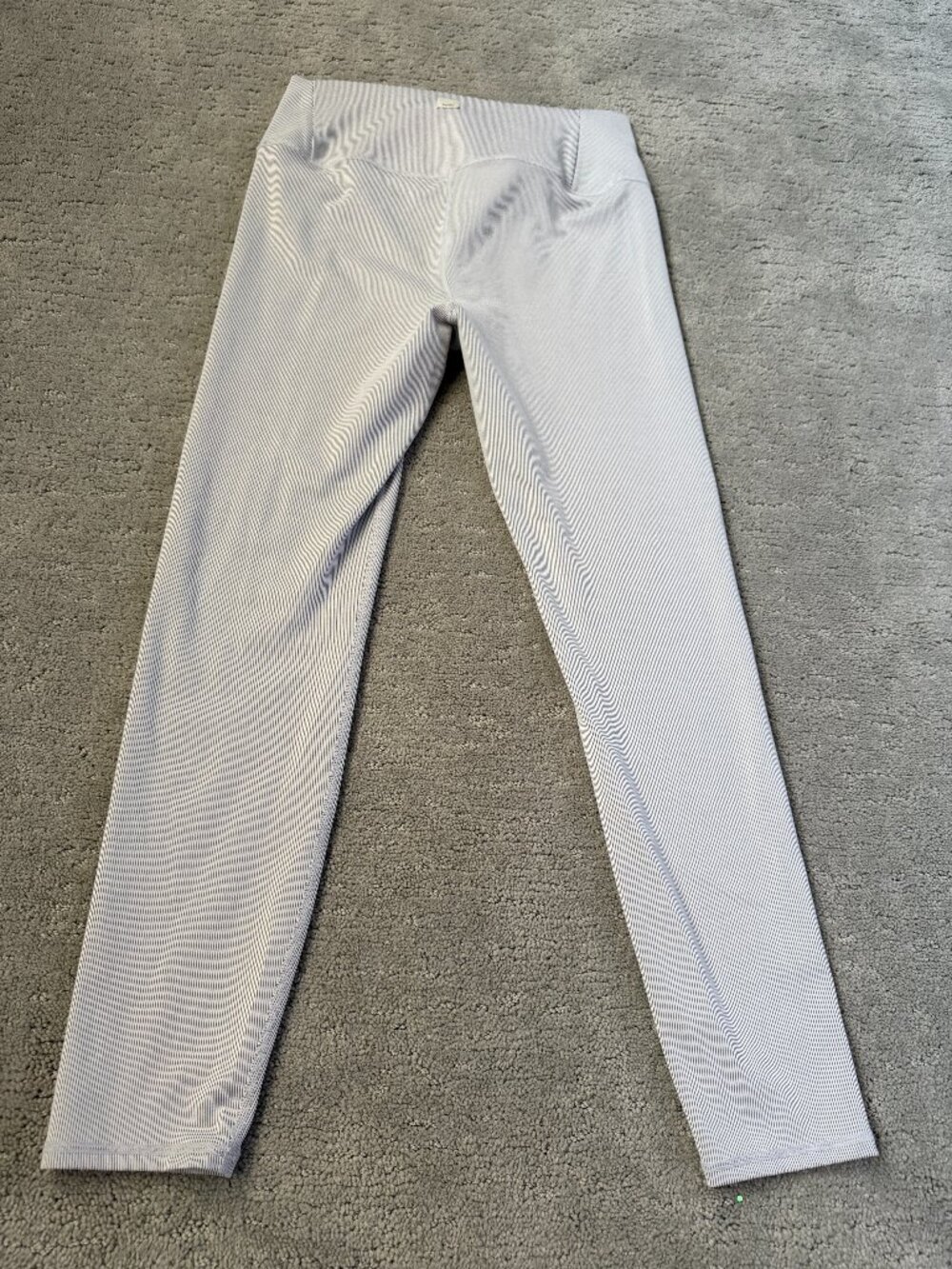 Vuori Lux Rib Studio Legging – Women's Size Large | Pale Grey Heather